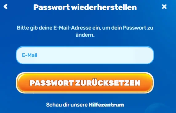 Passwort zurücksetzen